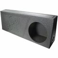 Q Power 12 in. Single Ported SPL Empty Woofer Box with Bedliner spray QBTRUCK112V